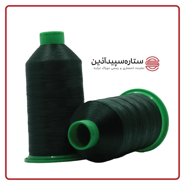 نخ دوخت دوراک ترکیه سبز یشمی کد ۶۲۱ سایز ۶۰ (معادل ۲)