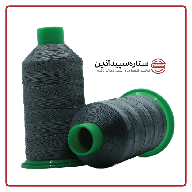 نخ دوخت پلی دوراک ترکیه طوسی سیر کد ۷۷ سایز ۶